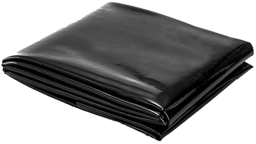 Revestimiento impermeable de goma negra para estanques, cubierta de estanque de jardín, lona resistente al desgarro para estanques de peces, características de agua y base preformada para estanques