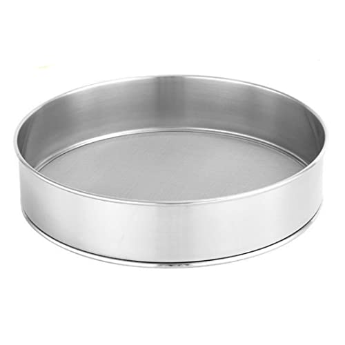 Snner Tamis à Farine Farine Tamis étanchéité en Acier Inoxydable en Poudre de Poudre de Poudre avec Cuisine Fin à Mailles 30 cm