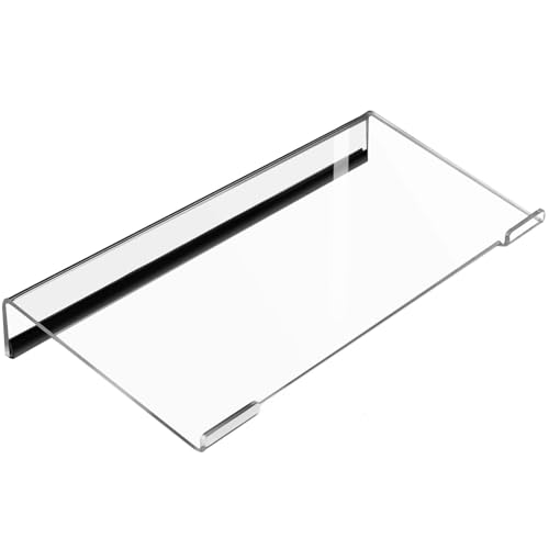 EAAGHK Supporto per Tastiera in Acrilico, Supporto Vassoio Tastiera in Trasparente, Supporto Tastiera PC Ergonomico con Striscia Antiscivolo per Il Gaming, L'Ufficio e la Scuola (43 * 14.5 * 3cm)
