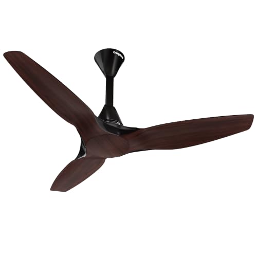 Image of Crompton New SilentPro Enso Senze 1200mm iOT BLDC Ceiling Fan | Premium Design | Wi-Fi, Bluetooth & Remote | Alexa & Ok Google |2x Low Noise |~50% Energy Savings| 4 Year Brand Warranty | Chestnut Wood