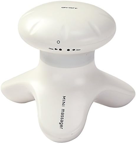 GLOBAL RELAXBONNO Vibrating Body Massager | White | Shiatsu I Anti-Cellulite I Reflexolygy I Acupressure Massage | Ergonomic | Water Resistant | Light Weight I Portable