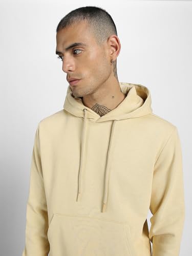 Image of Veirdo 280 GSM Cotton Fleece | Hooded Neck Full Sleeve | Regular Fit Sweatshirt | Solid Hoodie for Men | Sizes: S to 3XL