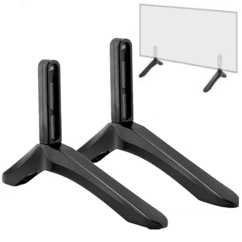 Soporte de pie de pie para TV, soporte universal de base de TV compatible con la mayoría de televisores de 32 a 55 pulgadas, patas de TV, soporte de mesa de TV inteligente, base de repuesto para TV de