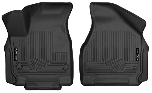 Husky Liners X-act Contour Floor Mats | Fits 2017-2025 Chrysler Pacifica; 2020-2025 Chrysler Voyager | Front Row, 2-pc Black - 52041