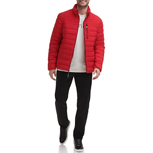 Calvin Klein Lightweight Puffer Water-Resistant Down Men’s Jacket, Deep Red, XL - Image 5