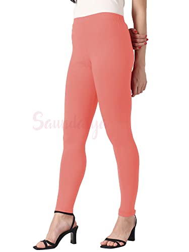 Image of Saundarya Women's Regular Fit Ankle Length Leggings Sizes: Small Size (S /M) for 26-30 inches Waist, Regular Size (L /XL) for 30-36 inches Waist and Plus Size (Plus Size for 36-42 Inches Waist)