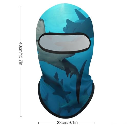 Balaclava Mask for Men Balaclava Ski Mask Hammerhead Sharks Winter Face Mask Face Cover for Cycling miniatura 2