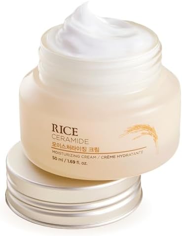 THE FACE SHOP Rice Ceramide Moisturizing Cream, Lightweight, 1.69 fl. oz.