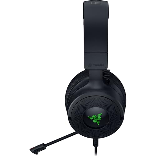 Razer Kraken V4 X Wired Gaming Headset: 40 mm Drivers - Cardioid Mic - Memory Foam Cushions - Chroma RGB Lighting - Type C & Type A Cable - for PC, Mac, PS5, Nintendo Switch 2, Steam Deck, Smartphone by Razer - Image 9