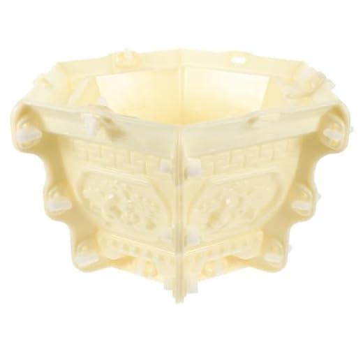GANAZONO Concrete Bonsai Pot Mold Hexagonal Planter Mold for DIY Succulent Flower Pots 12.59X12.2X8.26 Inches Durable Garden Container