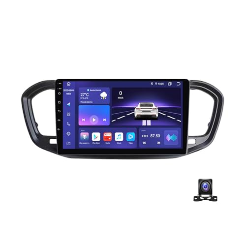 Genérico Estéreo Multimedia para Coche Android 12 de 9 Pulgadas para Lada Vesta 2023   Navegación GPS MP5, 4G/USB/RDS/DSP, CarPlay, cámara de reversa 720p   Audio y conectividad mejorados
