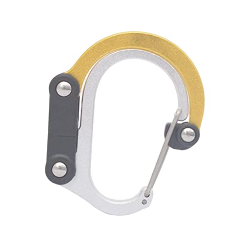 Image of Milageto Carabiner Clip and Hook Multifunctional Keyring Clip Strong Clip Buckle Bag, Purse, Backpack Hanger for Camping Outdoor Activities Travel