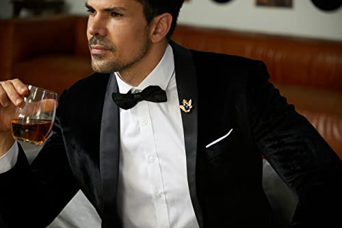 MAGE MALE Men's Velvet Slim Fit Suit Blazer Jacket Shawl Lapel One Button Dinner Prom Wedding Tuxedo 7