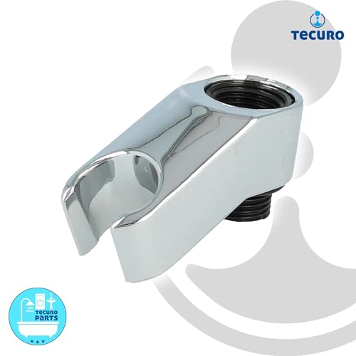 Shower Holder for mounting on Fittings Chrome-Plated Plastic, Silver - Image 2