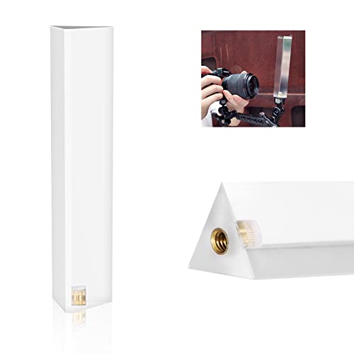 Selens 三角プリズム 30x130mm 1/4ネジ付き 光学ガラス プリズム三角 K9クリスタル 撮影用 光の分散 屈折 写真プリズム ガラスプリズムツール 撮影虹造り 拭き取り布付き ギフトに