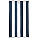 Produktbild Cottera® Strandhandtuch Soho, Strandtuch | 100x180cm groß, Weiß Navy Gestreift | Badetuch XXL aus 100% Baumwolle, Zertifiziert | Nachhaltig produziert in Portugal