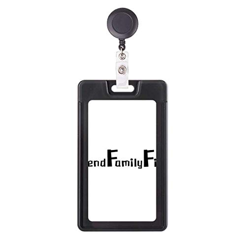 Funda retráctil para tarjetas de identidad y pases con diseño Friend Family Fight