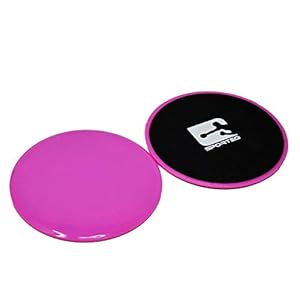 Sporteq® Core Sliders Gliding Discs Home Gym Fitness Body Workout | Dual Sided For Carpets & Hard Floors