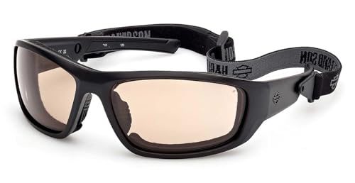 Harley-Davidson Men's Blaze Ace 2.0 Sunglasses w/Headstrap, Amber Lenses