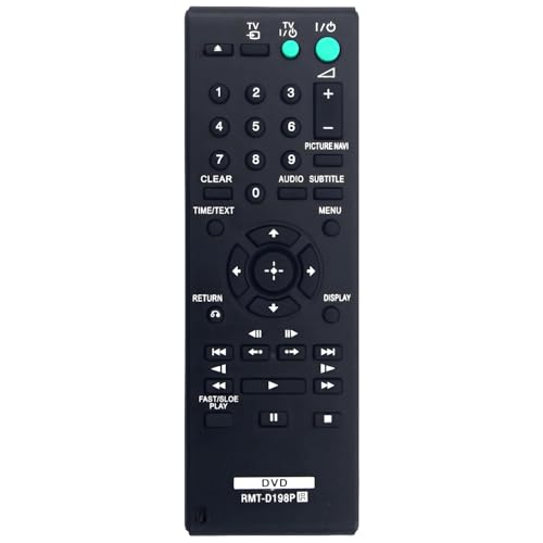 RMT-D198P Ersatz-Fernbedienung für Sony DVD-Player DVP-SR370 DVP-SR405P DVP-SR750H DVP-SR750HP DVP-SR760H DVP-SR760HP DVP-SR120 DVP-SR170 DVP-SR320 DVP-SR350 DVP-SR360