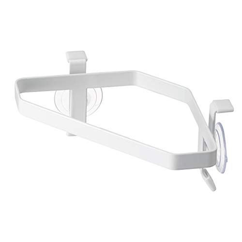 ????(Yamazaki) KT-TW HX Suction Cup Sink Corner Poly Bag Holder White, ?W20.5XD11XH8cm, wht