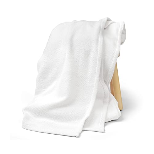 100% Cotton King Size Blanket, Luxury King Size Blanket For Bed (108 X 90 Inches) Soft Blanket, Fall Throw Blanket, Premium Lightweight Herringbone Pattern Blanket, Cozy Blanket - White Blanket #TOP1