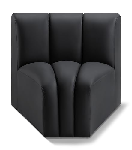 Sillón Curvo Moderna Negro miniatura 1
