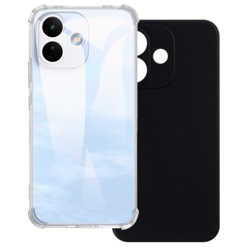 Redmi Note 17 Pro China�ƌ݊��������� 2������TPU�P�[�X - �N���A+�u���b�N | 6.83" 5G �\�t�g�t���L�V�u���W�F���J�o�[�A�ϏՌ��Ϗ����v���e�N�e�B�u�t�H���o���p�[
