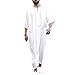 Herren Muslimische Kleider Kaftan - Mittlerer Osten Saudi-arabische Roben Türkisch Kleider Thobe Männer Gebetskleidung Drucken Taschen Kleider
