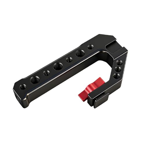 Poignée supérieure en métal pour appareil photo reflex numérique avec fixations moniteur et micro