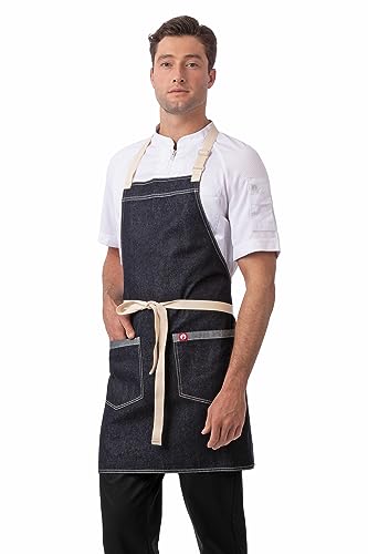 Chef Works ABN06 Unisex Ridgewood Denim Apron thumb #5