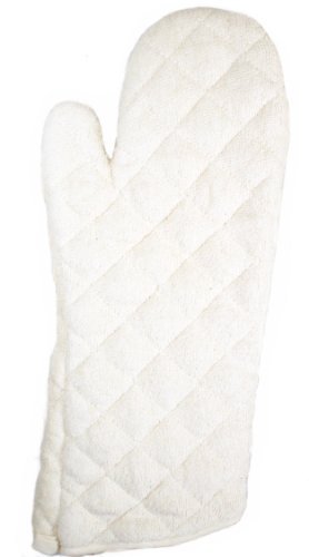 NEW, 17-Inch Terry Cloth Oven Mitt, Oven Mitts, Heat Resistant to 600° F, Set of 2