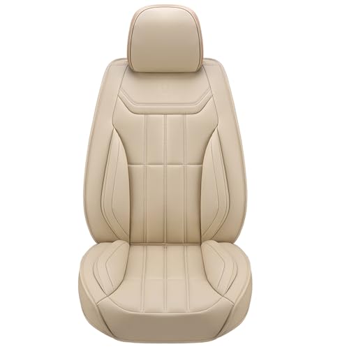 Housses de siège de voiture en cuir beige pour un confort premium de tout votre habitacle