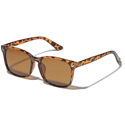 Image of Square Polarized Sunglasses for Women Men Classic Trendy Stylish Sun Glasses 100% UV 400 Lens Protection