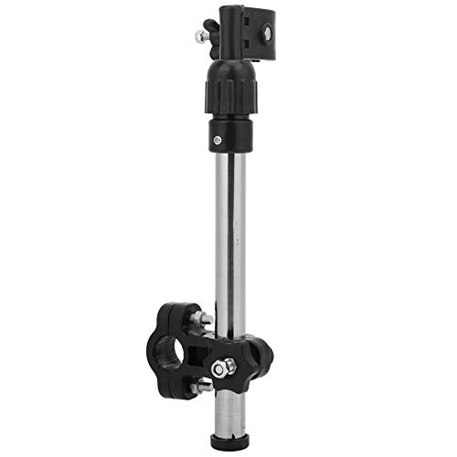 Adjustable Cycling Umbrella Stand Plastic + Stainless Steel Material, Suitable for All Umbrellas, for Cycling, Silver (Cycling umbrella stand)