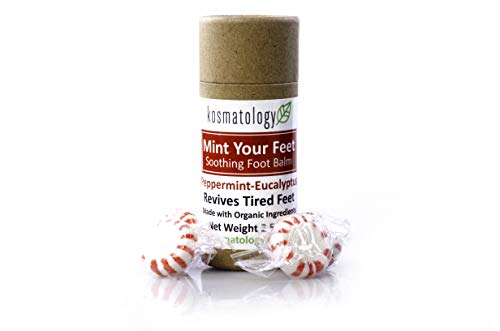 Kosmatology Mint Your Feet (Peppermint-Eucalyptus) Organic Foot Balm, 2.5 Oz #TOP1