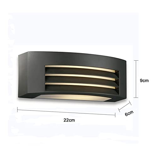 Aplique de Pared Impermeable ZYFSHA Lámpara Antióxido para Exterior y Humedad 2