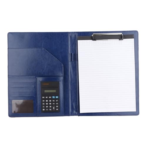 A4 PU File Folder, Waterproof Lightweight Document Holder for Office