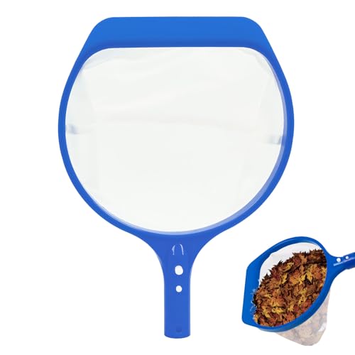 Pool Kescher, Poolreinigung Skimmer Poolkescher, 182cm Lang Teichkescher mit Teleskopstange, 17cm Tief Kescher Feinmaschig Für Teich, Algen & Bestway Pool, Spa, Teiche, Whirlpools, Pool Zubehör (A)