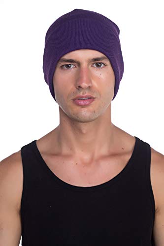 Image of Top Level Beanie Men Women - Unisex Cuffed Plain Skull Knit Hat Cap