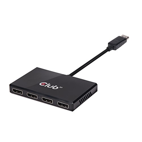 Club3D SenseVision Multi Stream Transport MST ハブ DisplayPort クォッドディスプレイ Quad Display USB パワー (CSV-6400)