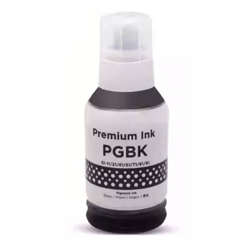 Encre GI-71 compatible Canon G3020 G2020 G1020 rechargeable 135ml noire