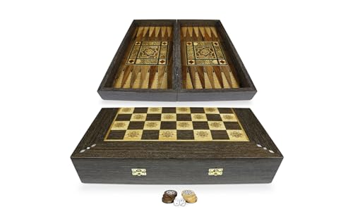 Planche de backgammon en bois 50x50 cm, le cadeau idéal pour amateurs d'échecs