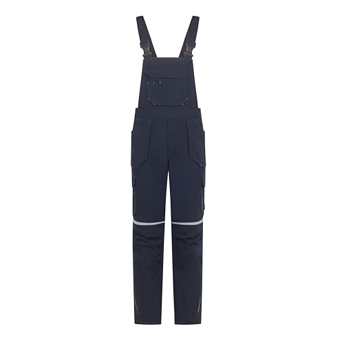 Salopette imperméable de travail d'hiver homme avec bandes réfléchissantes et multi-poches