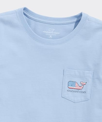 Image of Vineyard Vines Girls' Flag Whale Short-Sleeve Pocket Tee