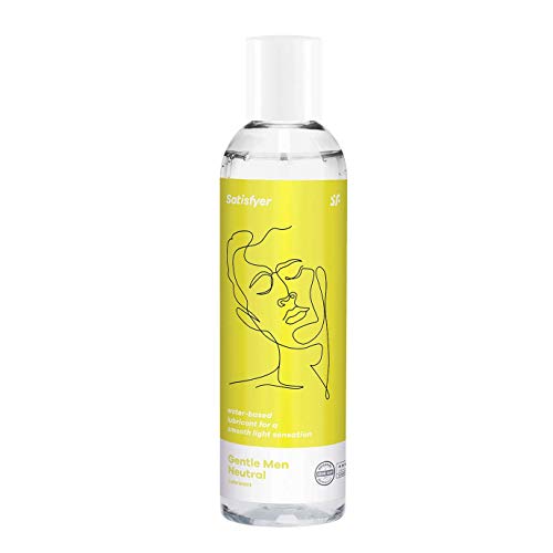 Satisfyer Gentle Men Gleitmittel | Auf Wasserbasis 300ml | Gleitgel mit Langzeitwirkung | Kondomverträglich | Für intensives Empfinden & Länger Durchhalten | Sex-Gel ideal für die Frau, Männer & Paare