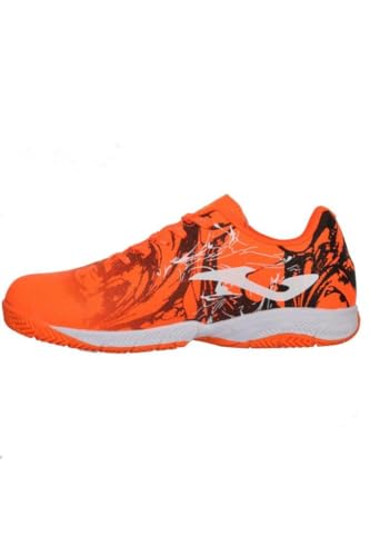 Botas de fútbol turf Joma unisex talla 34 en color naranja vivo