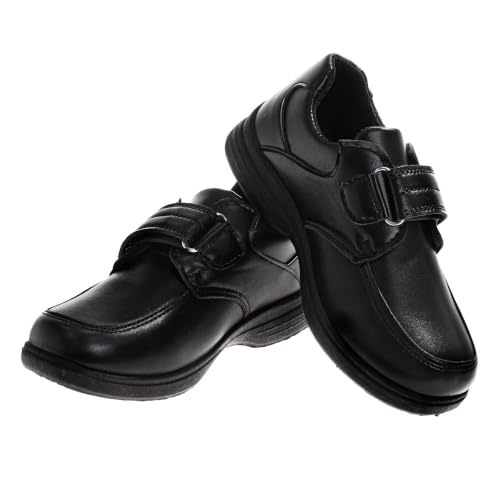 Image of French Toast Boys Dress Shoes Casual Strap Uniform School Shoes for Boy Sizes 5-10 Toddler / 11-12 Little Kid