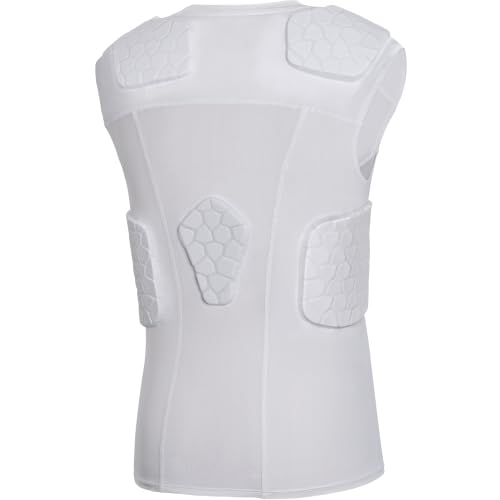 COOLOMG Youth Football Padded Compression Shirt Chest Rib Protector by COOLOMG - Used condition - Image 2