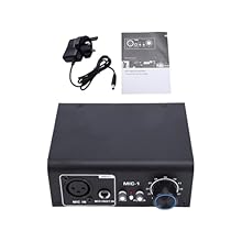 [Customizable Output Level] The adjustable gain feature allows for versatile use with various xlr microphones and instruments. [Ultra-quiet Performance] Experience super silent recording, free from unwanted noise and interference. [Compact & Sturdy D...